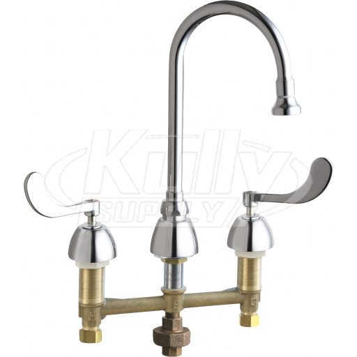 Chicago 786-TWABCP Concealed Hot and Cold Water Sink Faucet with Third Water Inlet