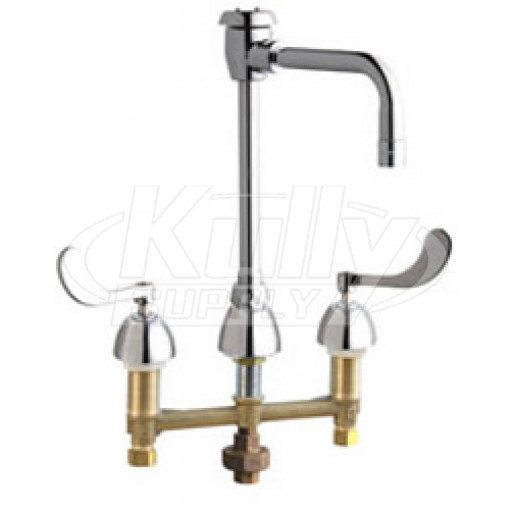 Chicago 786-TWG2BVBE3MAB Concealed Hot and Cold Water Sink Faucet with Third Water Inlet