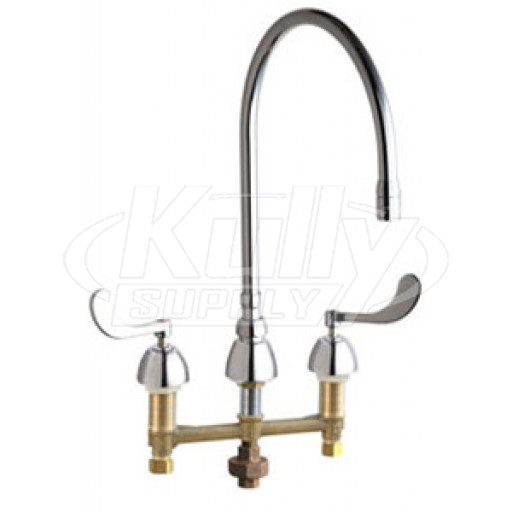 Chicago 786-TWGN10ASE3AB Concealed Hot and Cold Water Sink Faucet with Third Water Inlet