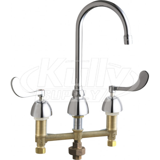 Chicago 786-TWGN2AE35ABCP Concealed Hot and Cold Water Sink Faucet with Third Water Inlet