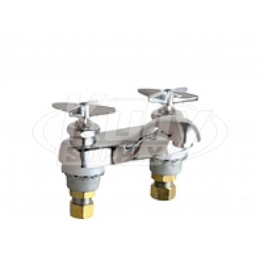 Chicago 802-633ABCP Hot and Cold Water Metering Sink Faucet