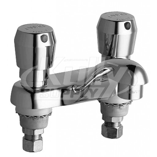 Chicago 802-V665ABCP E-Cast Lavatory Metering Faucet