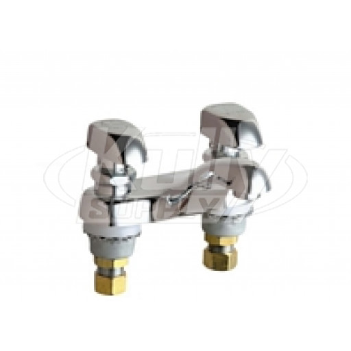 Chicago 802-VE2805-335ABCP Hot and Cold Water Metering Sink Faucet