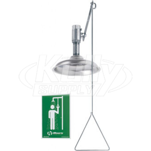 Haws 8133V Vertical-Mounted Stainless Steel Drench Shower (Discontinued)