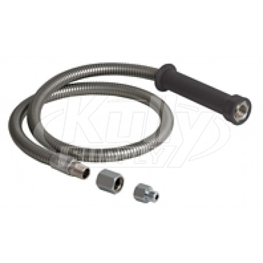 Chicago 83-44ABNF 44" Stainless Steel Hose/Handle Assembly 