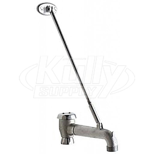 Chicago 897-SJKRCF Rigid Atmospheric Vacuum Breaker Spout Rough Chrome