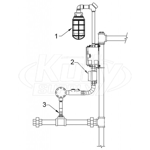 Haws 9001EXP Alarm Parts Breakdown