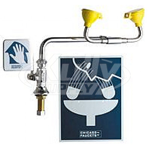 Chicago 9004-LHNF Swing Forward Deck-Mounted Eye/Face Wash (Discontinued)
