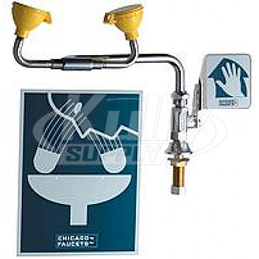 Chicago 9004-RHNF Swing Forward Deck-Mounted Eye/Face Wash (Discontinued)