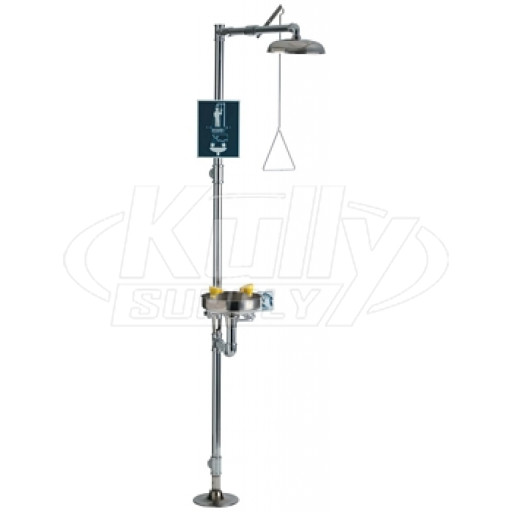 Chicago 9203-CP Combination Drench Shower & Eye/Face Wash and Safety Drench Shower