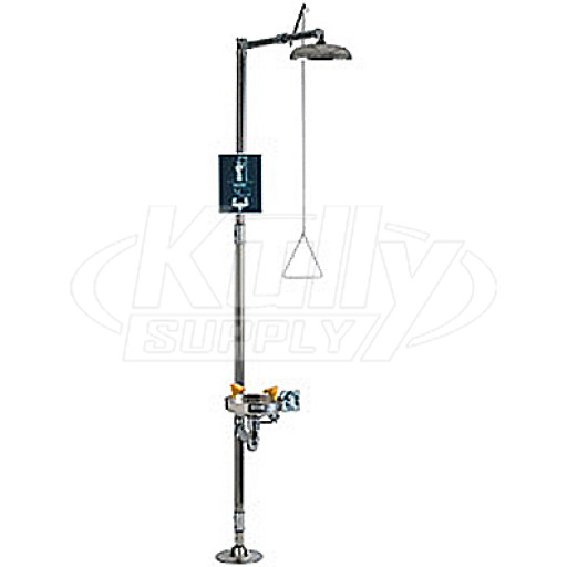 Chicago 9204-CP ADA Combination Drench Shower & Eye/Face Wash 