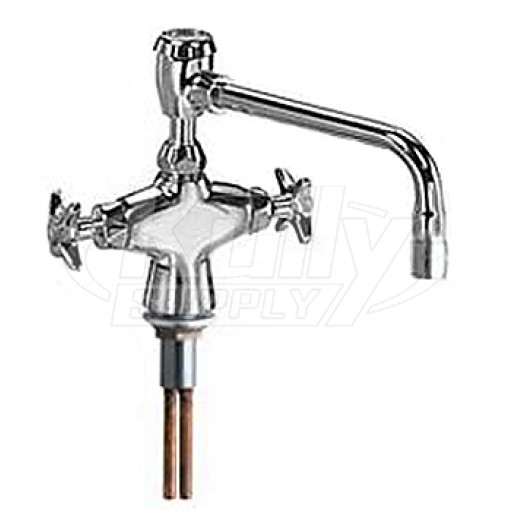 Chicago 931-VBE3-2CP Combo Hot & Cold Water Faucet