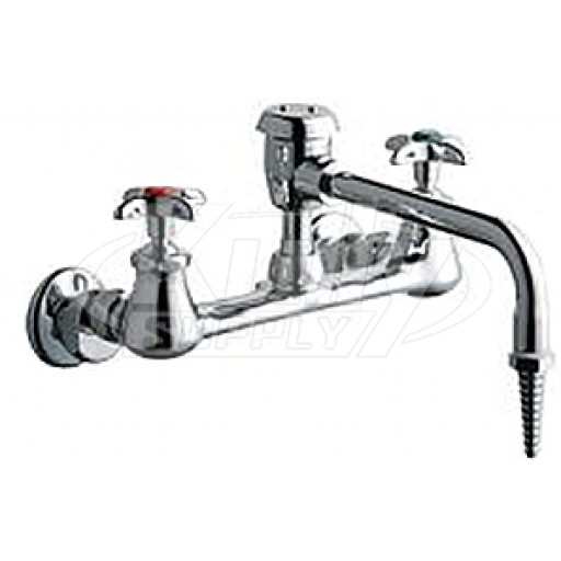 Chicago 940-VBE7WSLCP Combo Hot & Cold Water Faucet