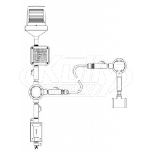 Speakman AL3-C1D2 Alarm System (Flow Switch, Light, Horn, and Shut-Off Switch)