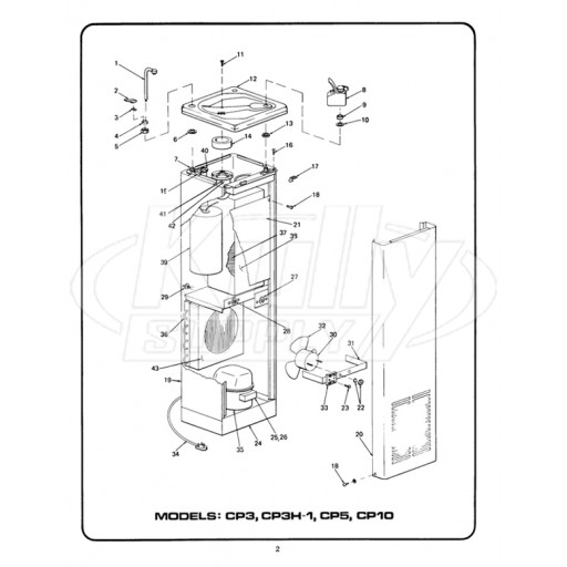 Oasis CP3, CP5 Parts Breakdown