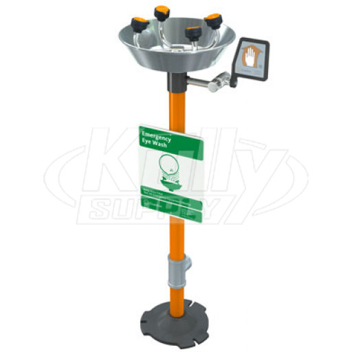 Guardian G1740P Pedestal-Mounted WideArea Eye/Face Wash (with Plastic Receptor)