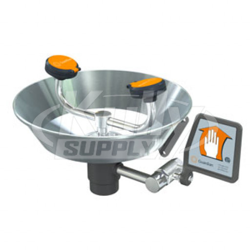 Guardian G1750 Wall-Mounted Eye/Face Wash (with Stainless Steel Receptor)