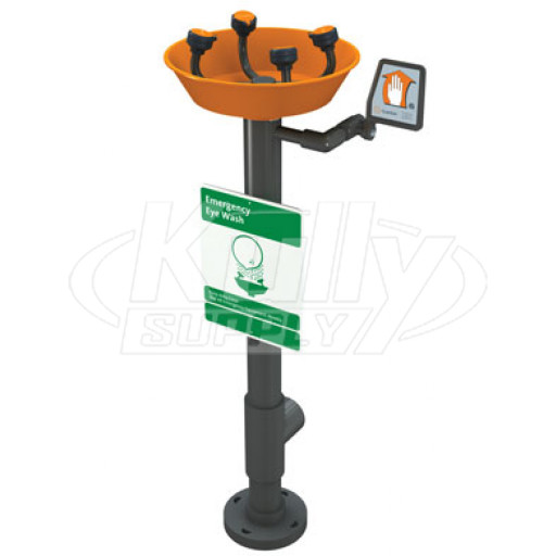 Guardian G1796 Pedestal-Mounted PVC Eye/Face Wash