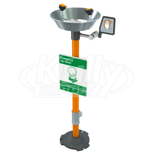 Guardian G1825 Pedestal-Mounted Eyewash (with Stainless Steel Receptor)