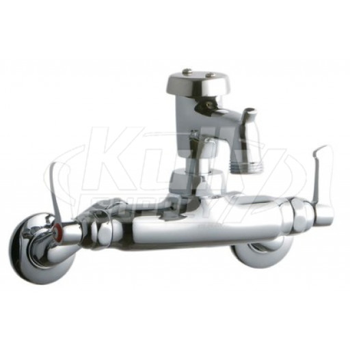 Elkay LK945BP03L2T Wall Mount Faucet, 3"-8" Adjustable  Centers