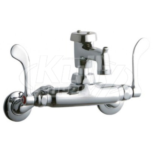 Elkay LK945BP03T4T Wall Mount Faucet, 3"-8" Adjustable  Centers