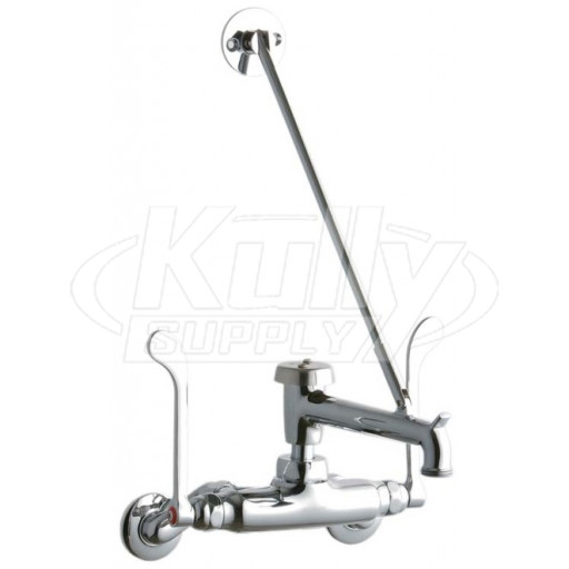 Elkay LK945BP07T6T Wall Mount Faucet, 3"-8" Adjustable  Centers