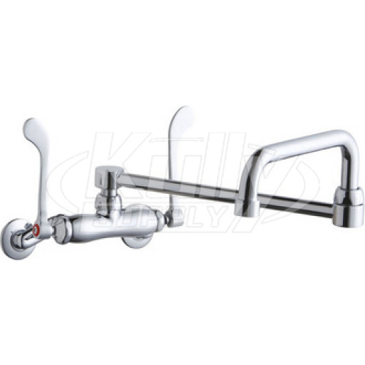 Elkay LK945DS20T6T Wall Mount Faucet, 3"-8" Adjustable  Centers