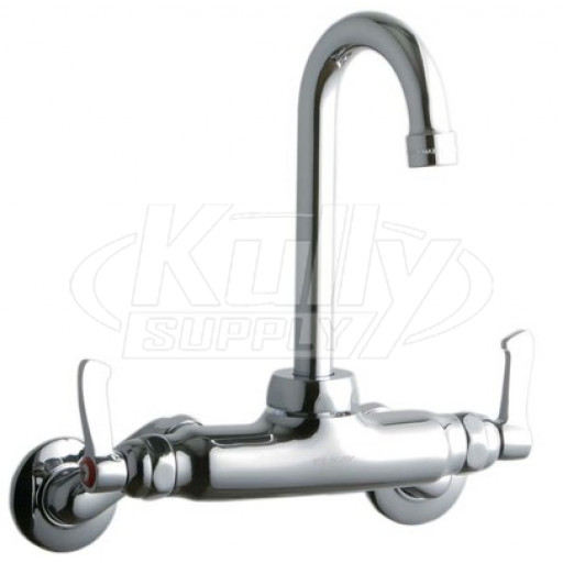 Elkay LK945GN04L2T Wall Mount Faucet, 3"-8" Adjustable  Centers