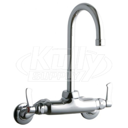 Elkay LK945GN05L2T Wall Mount Faucet, 3"-8" Adjustable  Centers