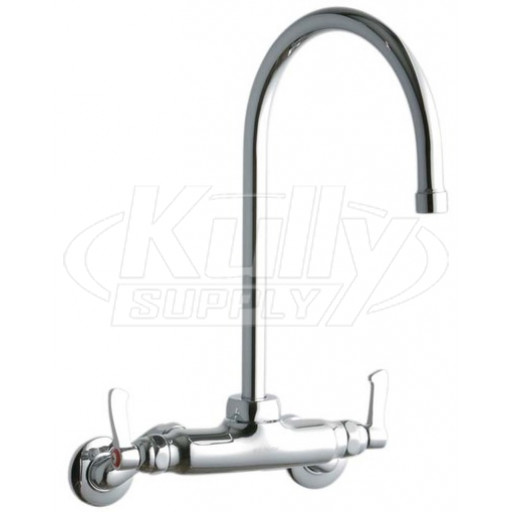 Elkay LK945GN08L2T Wall Mount Faucet, 3"-8" Adjustable  Centers