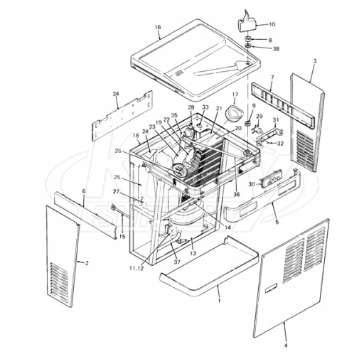 Oasis PLF8WM Parts Breakdown