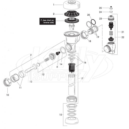 Sloan Regal Valve Parts Breakdown