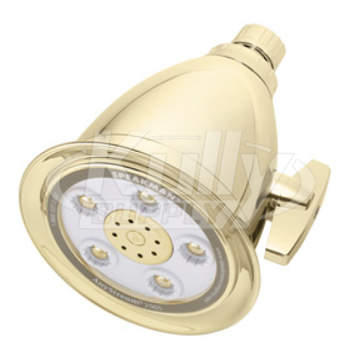 Speakman S-2005-HB-BB 5-Jet Anystream 2000 Showerhead - Bright Brass (Discontinued)