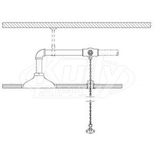 Speakman SE-235 Concealed Ceiling-Mounted Drench Shower (Discontinued)