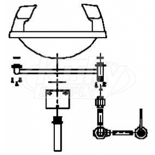 Speakman SE-403 Wall-Mounted Eye/Face Wash (Discontinued)