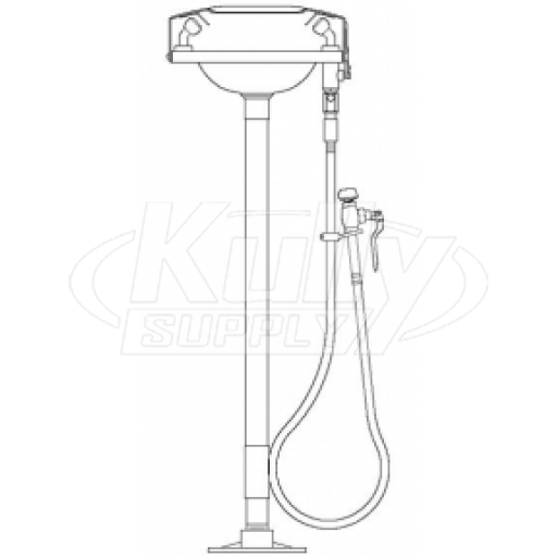 Speakman SE-535 Pedestal-Mounted Eyewash