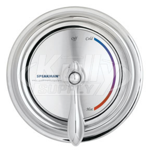 Speakman SM-3000 Anti-Scald Valve W/ Chrome Plated Brass Wall Plate
