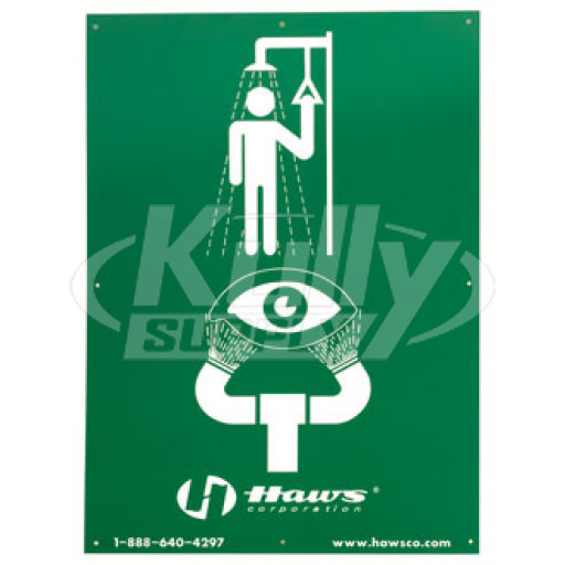 Haws SP178LG Drench Shower / Eyewash Sign Large