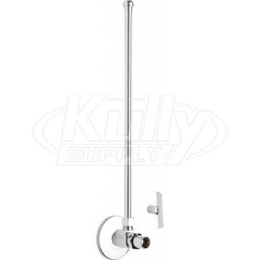Chicago STC-11-11-AB Angle Stop Compression Valve with Supply Tube and Loose Key Handle