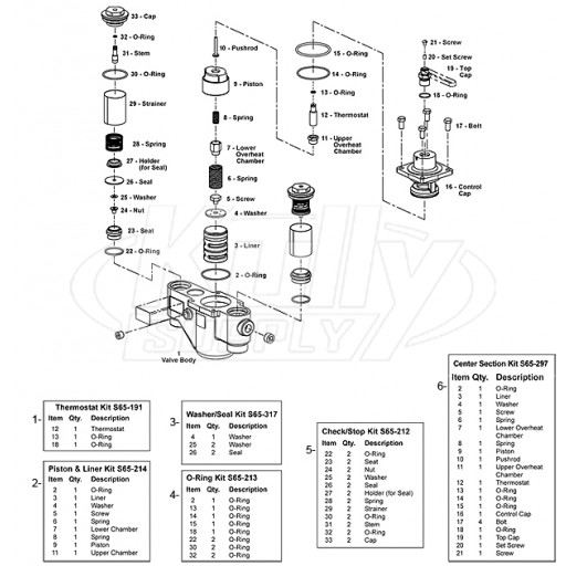 Bradley S59-2130 Parts Breakdown