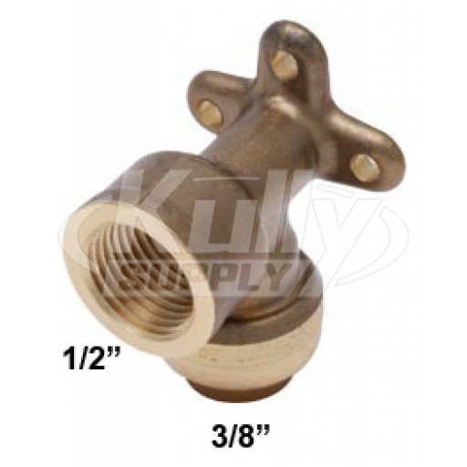 SharkBite U332 Drop Ear Elbow 3/8" x 1/2" FNPT