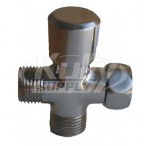 Speakman VS-111-BN Shower Diverter, 1/2" FNPS Inlet & 1/2 MNPS Outlet - Brushed Nickel