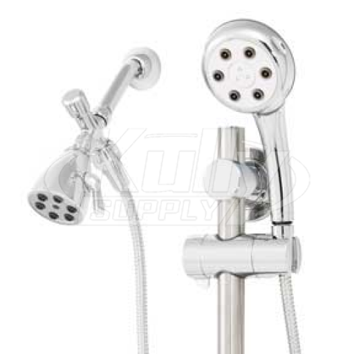 Speakman VS-122252 Combination Handheld & Fixed Showerhead w/Slide Bar (Discontinued)