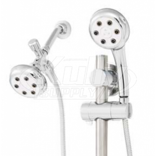 Speakman VS-122620 Combination Handheld & Fixed Showerhead w/Slide Bar -  Polished Chrome