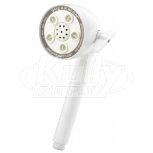 Speakman VS-2000-WHT-BP 5-Jet Anystream 2000 Handheld Showerhead - White & Chrome (Discontinued)