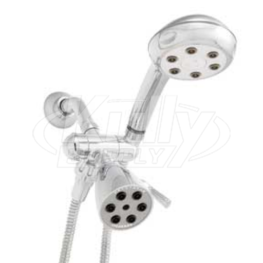 Speakman VS-222252 Combination Handheld & Fixed Showerhead w/ 3-way Diverter Bracket -  Polished Chrome