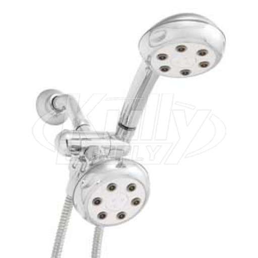 Speakman VS-222620 Combination Handheld & Fixed Showerhead w/ 3-way Diverter Bracket -  Polished Chrome