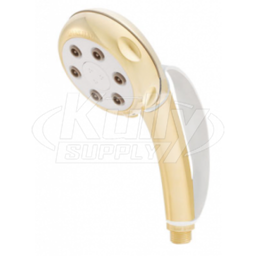 Speakman VS-82620-PB-H 6-Jet Anystream Handheld Showerhead w/ Handle Strap - Polished Brass (Discontinued)