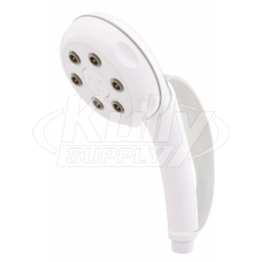 Speakman VS-82620-WHT-H 6-Jet Anystream Handheld Showerhead w/ Handle Strap - White (Discontinued)