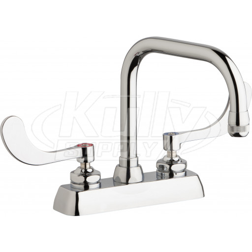 Chicago W4D-DB6AE1-317ABCP Hot and Cold Water Workboard Sink Faucet